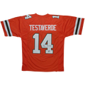 Vinny Testaverde Autographed Miami Hurricanes (Orange #14) Custom Jersey w/ "Heisman 1986" - Beckett