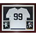 Aaron Judge Autographed New York Yankees (Pinstripe #99) Deluxe Framed Jersey - Fanatics