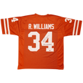 Ricky Williams Autographed Texas Longhorns (Orange #34) Custom Jersey w/ "1998 Heisman"