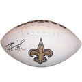 Alvin Kamara Autographed New Orleans Saints Logo Football - Beckett