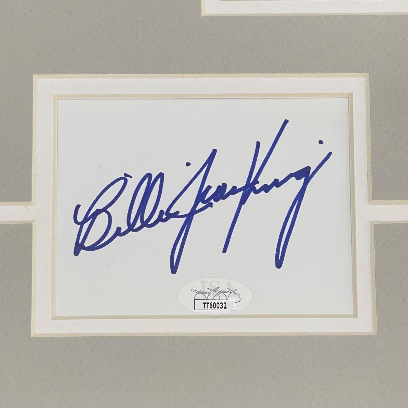 Billie Jean King And Bobby Riggs Dual Autographed "Battle of the Sexes" Deluxe Framed Piece with 16x20 Photo - JSA