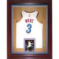 Dwyane Wade Autographed Miami Heat (White Vice #3) Deluxe Framed Jersey - JSA