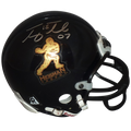 Tim Tebow Autographed Heisman Trophy Logo (Black) Mini Helmet w/ "07"- Tebow Holo