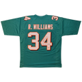 Ricky Williams Autographed Miami (Teal #34) Custom Jersey w/ "Smoke Weed Everyday" - JSA