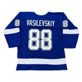 Andrei Vasilevskiy Autographed Tampa Bay (Blue #88) Custom Hockey Jersey - JSA Witness