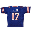 Josh Allen Autographed Buffalo (Blue #17) Custom Jersey - Beckett
