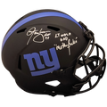 Lawrence Taylor Autographed New York Giants (ECLIPSE Alternate) Deluxe Full-Size Replica Helmet w/ LT was a Bad M* F* Inscription - Beckett Witness
