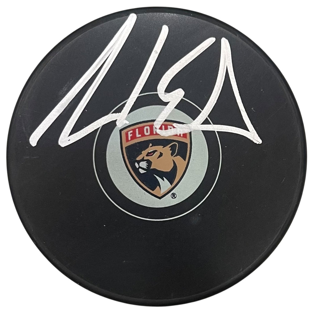 Aaron Ekblad Autographed Florida Panthers Hockey Puck - JSA