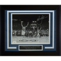 Christian Laettner Autographed Duke Blue Devils (The Shot Celebration BW) Deluxe Framed 8x10 Photo - JSA
