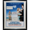 Forgetting Sarah Marshall 16x24 Movie Poster Deluxe Framed with Kristen Bell, Jason Segal and Russell Brand Autographs - JSA