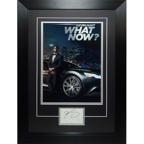 Kevin Hart What Now 11x17 Poster Deluxe Framed with Autograph - JSA