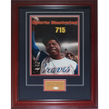Hank Aaron Autographed Atlanta Braves 715th Home Run Sports Illustrated Cover 11x14 Deluxe Framed Piece - JSA
