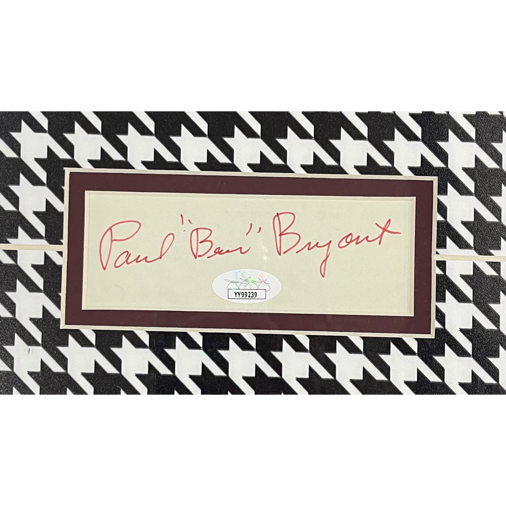 Paul Bear Bryant Autographed Alabama Crimson Tide Deluxe Framed 11x14 Sports Illustrated - JSA