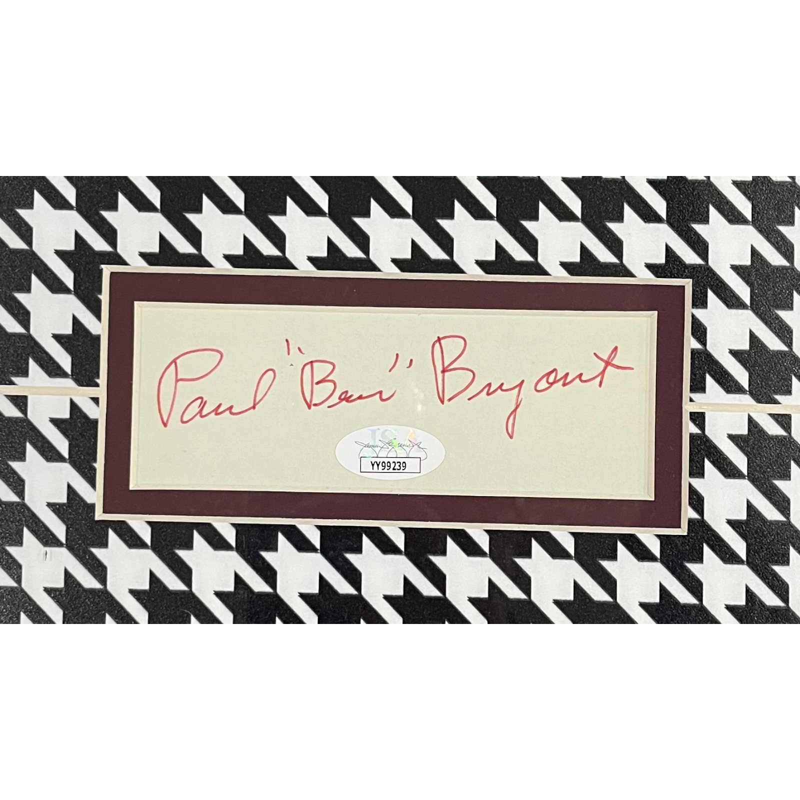 Paul Bear Bryant Autographed Alabama Crimson Tide Deluxe Framed 11x14 Sports Illustrated - JSA