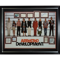 Arrested Development Full-Size TV Poster Deluxe Framed with all 9 Cast Autographs - JSA