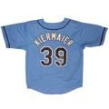 Kevin Kiermaier Autographed Tampa Bay (Baby Blue #39) Custom Jersey - JSA