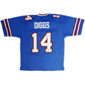 Stefon Diggs Autographed Buffalo (Blue #14) Custom Jersey - JSA