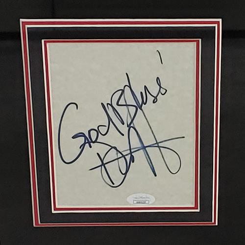 American Gangster Full-Size Movie Poster Deluxe Framed with Denzel Washington Autograph - JSA