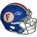 Emmitt Smith Autographed Florida Gators (Blue Alternate) Deluxe Full-Size Replica Helmet - Beckett