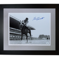 Ron Turcotte Autographed Secretariat (Looking Back) Deluxe Framed 11x14 Photo - JSA