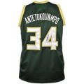 Giannis Antetokounmpo Autographed Milwaukee (Green #34) Custom Jersey - Beckett