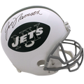 Joe Namath Autographed New York Jets Deluxe Full-Size Replica Helmet - JSA