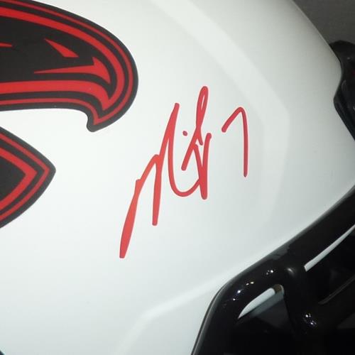 Michael Vick Autographed Atlanta Falcons (LUNAR Eclipse) Deluxe Full-Size Replica Helmet - Beckett