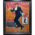 Austin Powers International Man of Mystery Full-Size Movie Poster Deluxe Framed with Mike Myers Autographed 8x10 Photo - JSA