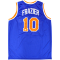 Walt Frazier Autographed New York (Blue #10) Custom Jersey - JSA