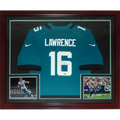 Trevor Lawrence Autographed Jacksonville Jaguars (Teal #16) Nike Deluxe Framed Jersey - Fanatics