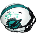 Ricky Williams Autographed Miami Dolphins (LUNAR Eclipse Alternate) Mini Helmet - Radtke