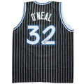 Shaquille O'Neal Autographed Orlando (Black Pinstripe #32) Custom Jersey - Beckett