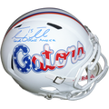 Tim Tebow Autographed Florida Gators (Stars and Stripes) Deluxe Full-Size Replica Helmet w/ God Bless America - Tebow Holo