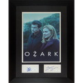 Ozark 11x17 TV Poster Deluxe Framed with Jason Bateman And Laura Linney Autographs - JSA