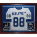 Andrei Vasilevskiy Autographed Tampa Bay Lightning (White #88) Deluxe Framed Jersey - JSA