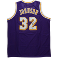 Magic Johnson Autographed Los Angeles (Purple #32) Custom Jersey - Beckett