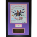 Gene Wilder and Cast Autographed Willy Wonka and the Chocolate Factory Deluxe Framed 11x17 Movie Poster and Golden Ticket Piece - JSA
