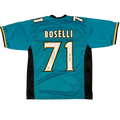 Tony Boselli Autographed Jacksonville (Teal #71) Custom Jersey w/ "HOF 22"