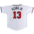 Ronald Acuna Jr. Autographed Atlanta (White #13) Custom Baseball Jersey - JSA
