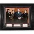 Michael Imperioli, Steve Schirripa And Steven Van Zandt Autographed Sopranos Cast (with James Gandolfini) Deluxe Framed 16x20 Photo - JSA