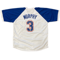 Dale Murphy Autographed Atlanta (Throwback White #3) Custom Jersey - JSA