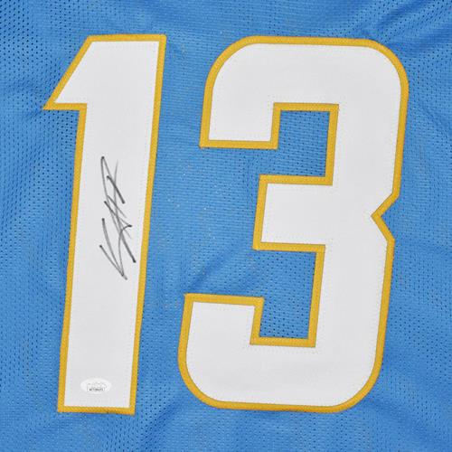 Keenan Allen Autographed Los Angeles Chargers (Powder Blue #13) Custom Jersey - JSA