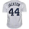 Reggie Jackson Autographed New York (Pinstripe #44) Custom Jersey - JSA