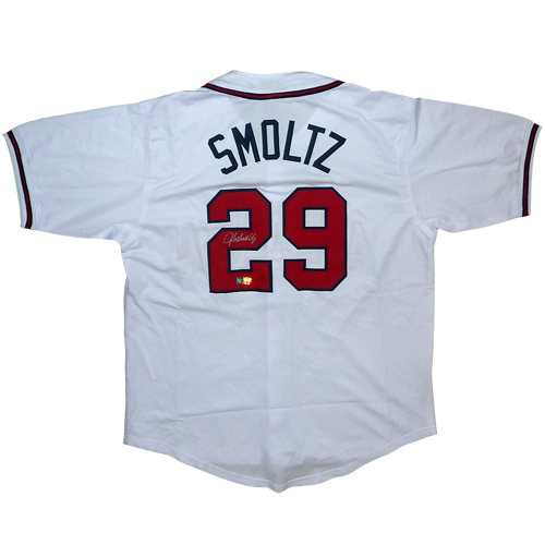 John Smoltz Autographed Atlanta (White #29) Custom Jersey - JSA