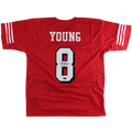 Steve Young Autographed San Francisco (Red #8) Custom Jersey - JSA