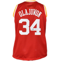 Hakeem Olajuwon Autographed Houston (Red #34) Custom Jersey - JSA