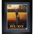 Sean Astin And Rudy Ruettiger Autographed Rudy Deluxe Framed 16x20 Movie Poster - JSA