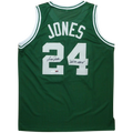 Sam Jones Autographed Boston (Green #20) Custom Jersey w/ HOF 83 NBA 50 - JSA