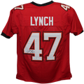 John Lynch Autographed Tampa Bay (Red #47) Custom Jersey - Beckett