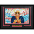 Ric Flair Autographed Wrestling (Cartoon Collage) Deluxe Framed 12x18 Photo - JSA
